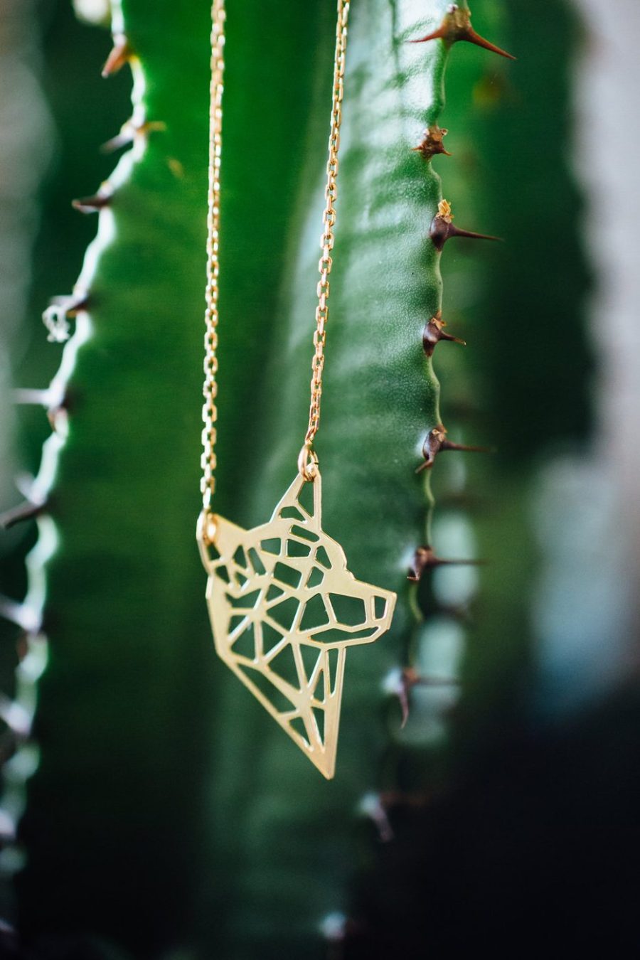 Collier Loup Indien Avec Chaîne Réglable 45-50 Cm – Modèle Original, Neuf Avec étiquettes