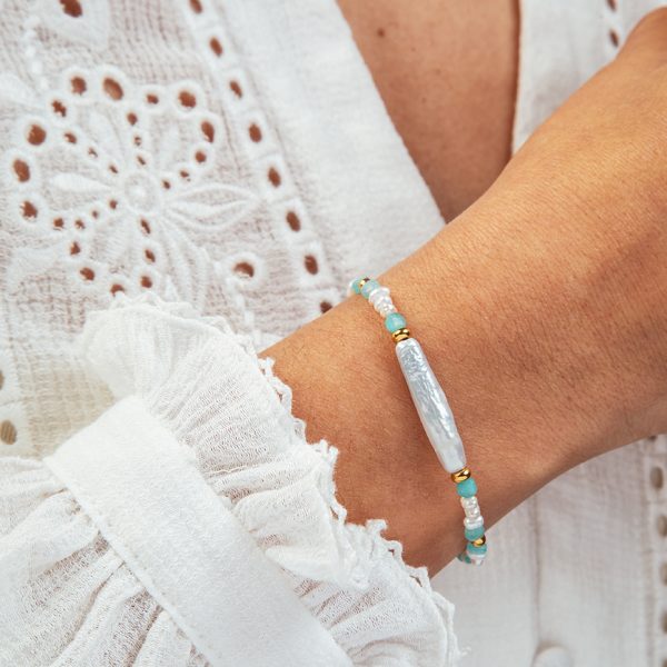 Bracelet turquoise amazonite - Mademoiselle Nuage