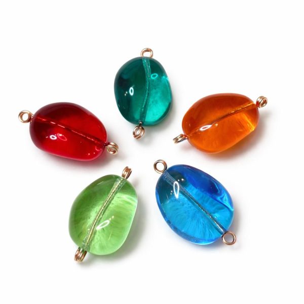 Galet en verre translucide bijou - Mademoiselle Nuage