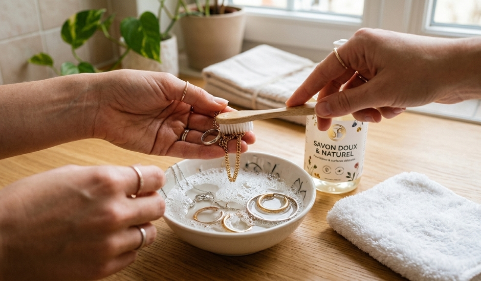 nettoyer ses bijoux plaqué or ou argent